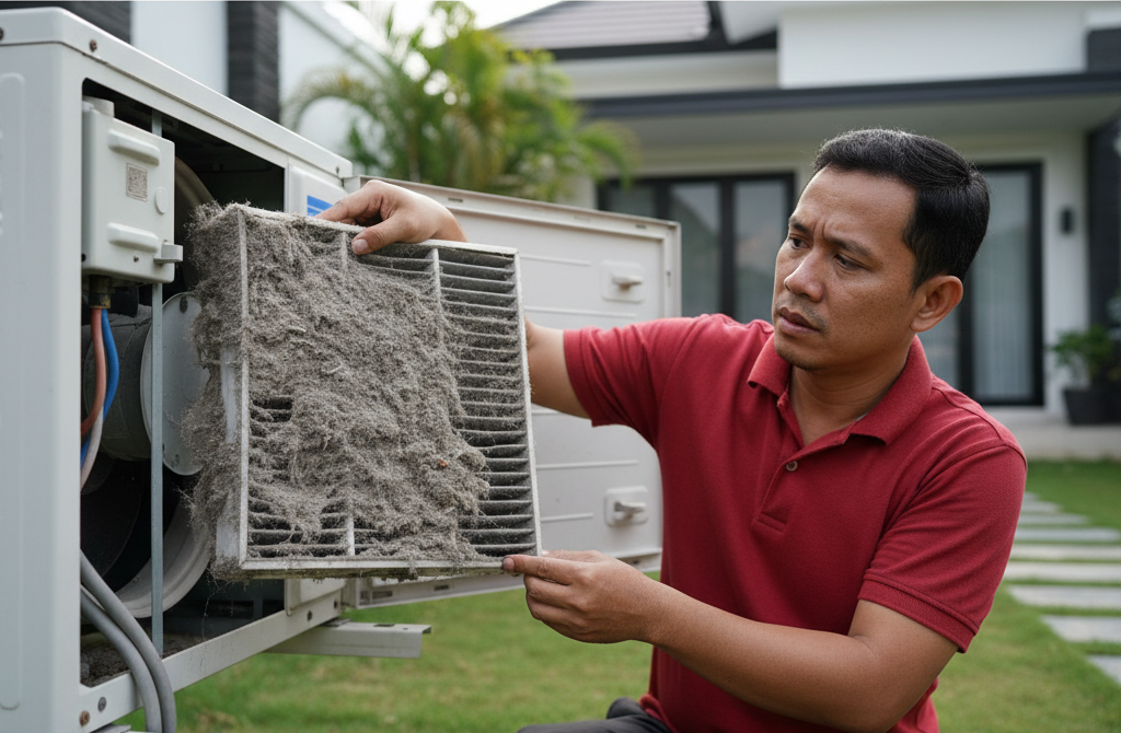 Periksa Filter Udara AC untuk Mengatasi Masalah Aliran Udara yang Tersumbat