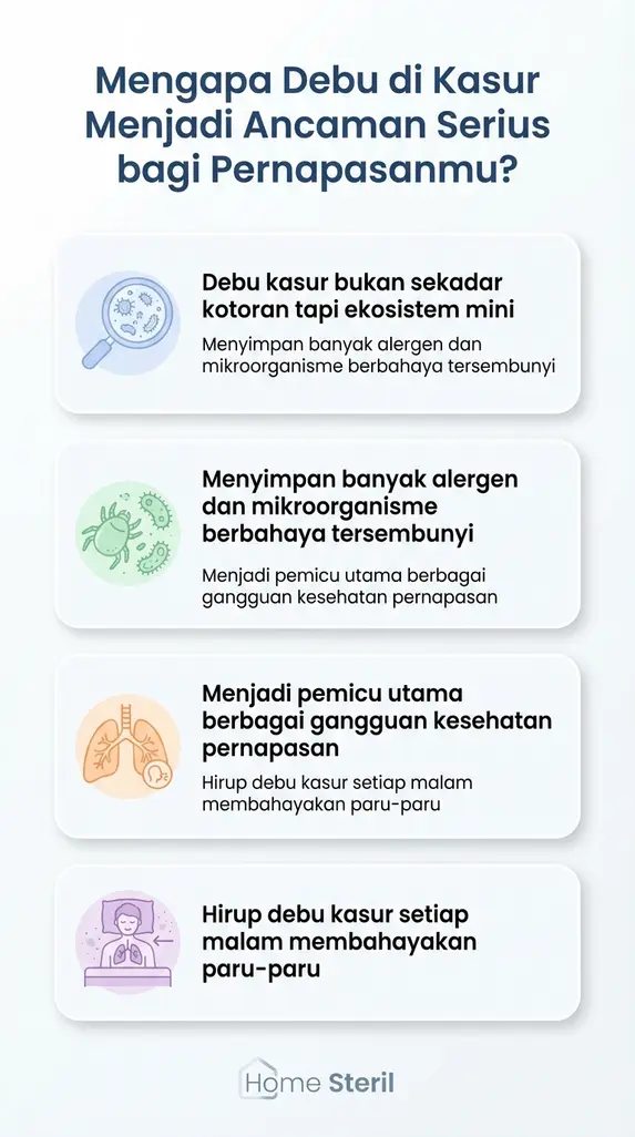 Mengapa Debu di Kasur Menjadi Ancaman Serius bagi Pernapasanmu?