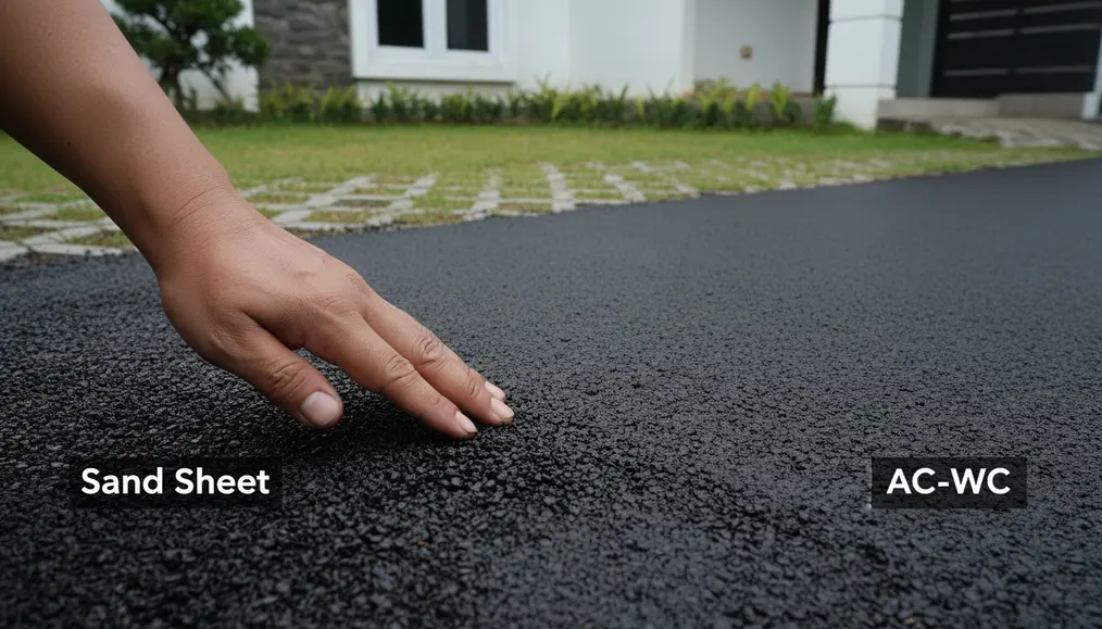 Skema detail perbandingan parameter gradasi agregat aspal halus sand sheet dengan AC-WC - home-steril.com