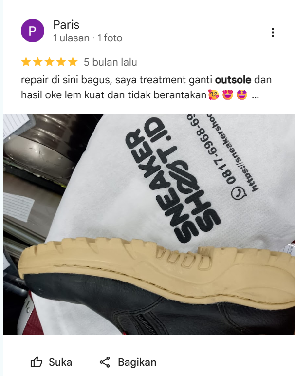 Testimoni Pelanggan sneakershoot.id