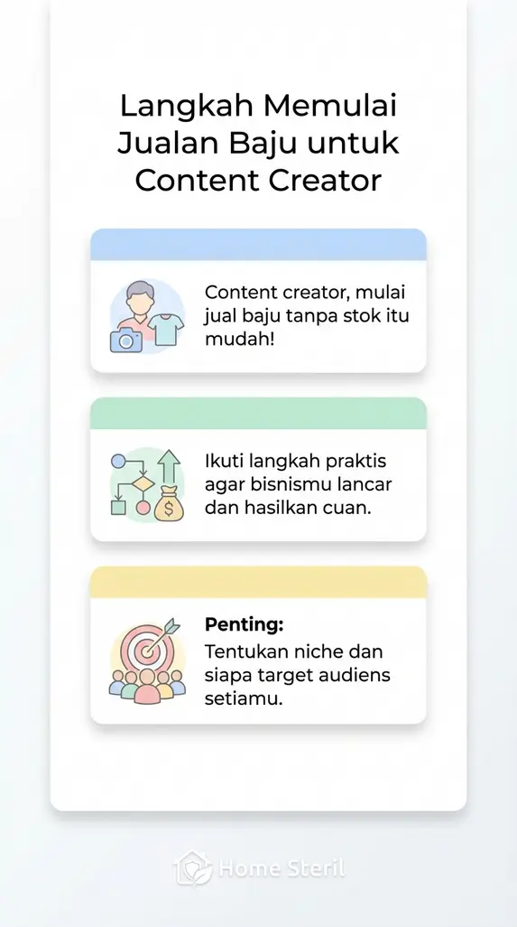 Langkah Memulai Jualan Baju untuk Content Creator