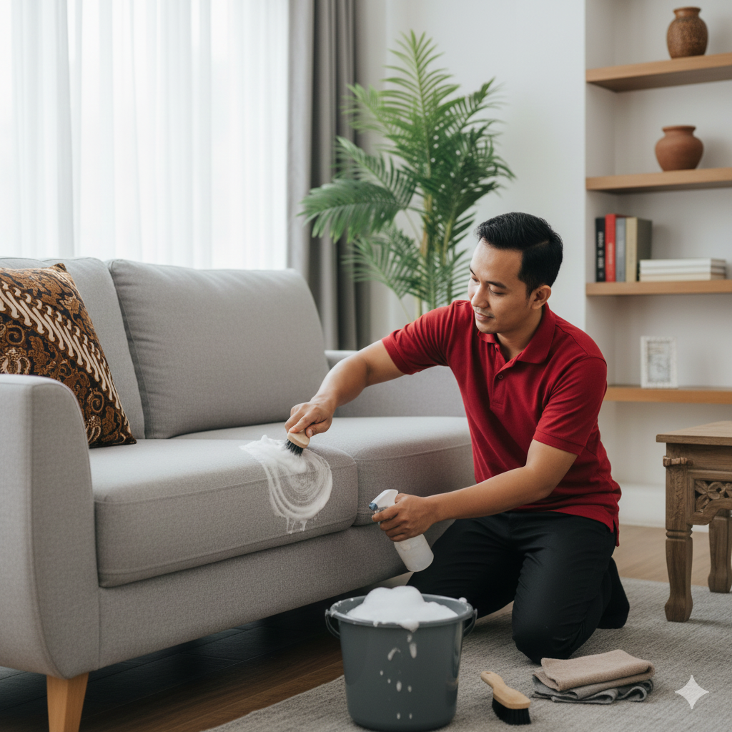Mengapa Teknik Cuci Sofa dengan Busa Lebih Aman?