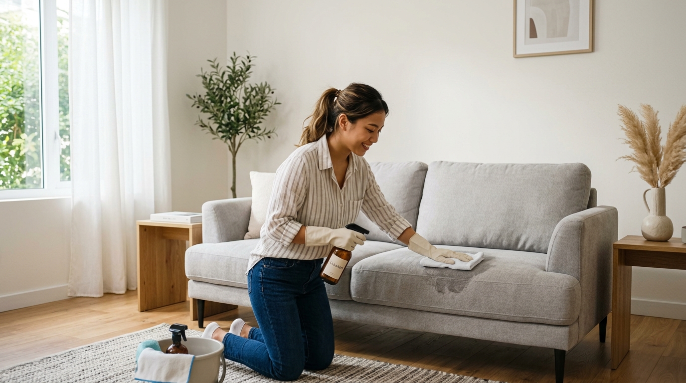 Langkah Membersihkan Sofa Mikrofiber di Rumah