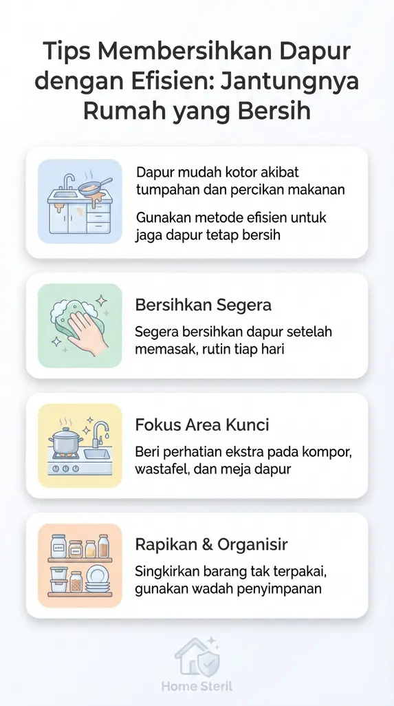 Tips Membersihkan Dapur dengan Efisien: Jantungnya Rumah yang Bersih