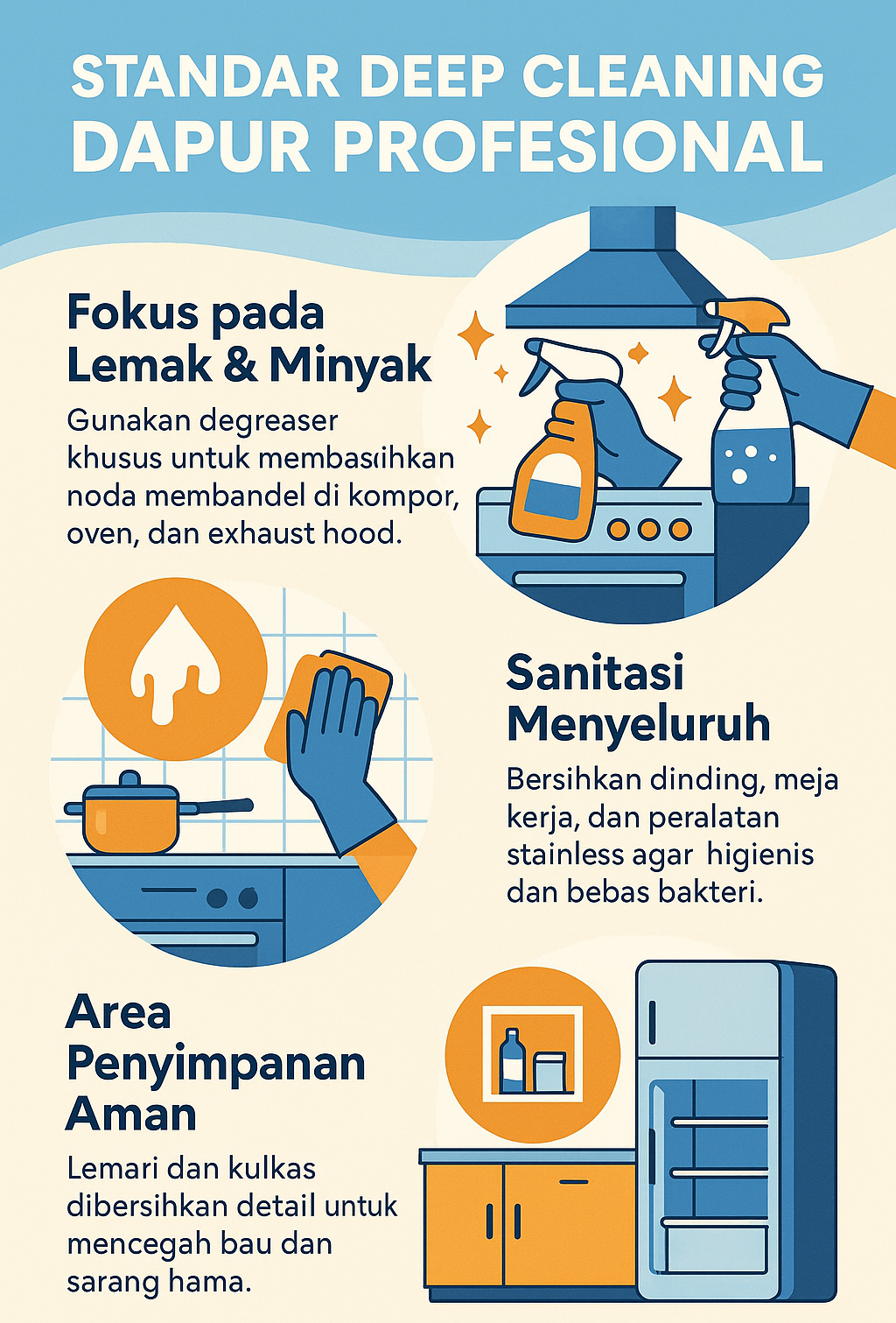 Infografik: Standar Deep Cleaning Dapur Profesional