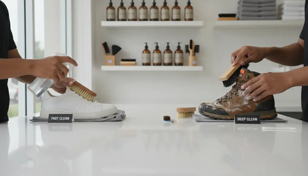 Standarisasi Tarif Laundry Sepatu untuk Fast Clean vs Deep Clean
