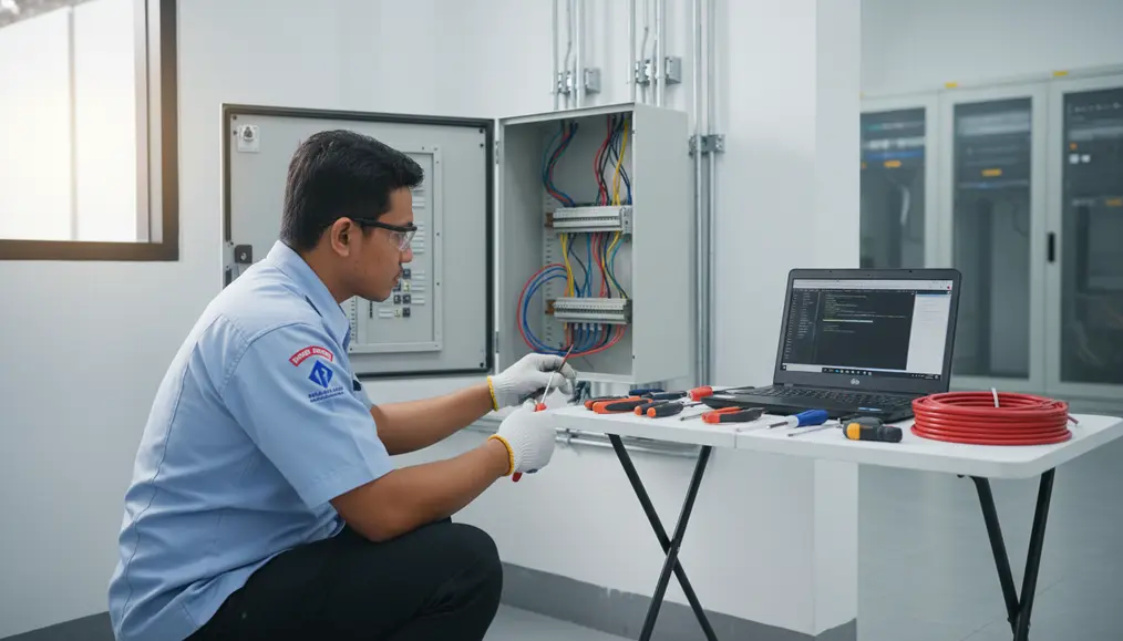 Proses Instalasi dan Pemrograman Sistem MCFA Addressable yang Optimal