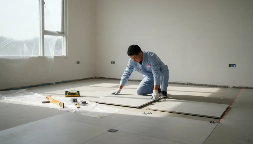 Proses Pemasangan Keramik Profesional Home Steril