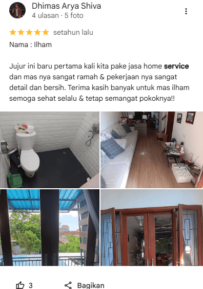 Review dari Pelanggan Panggil Jasa ART Harian Home Steril