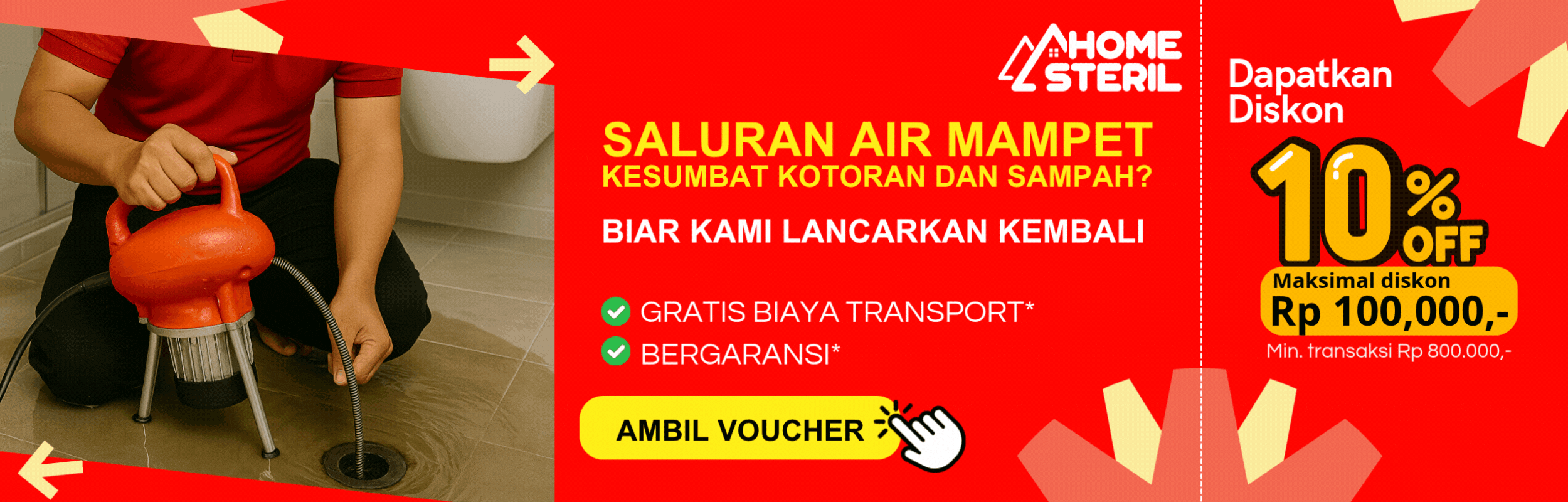 PROMO SALURAN AIR MAMPET DI HOME STERIL