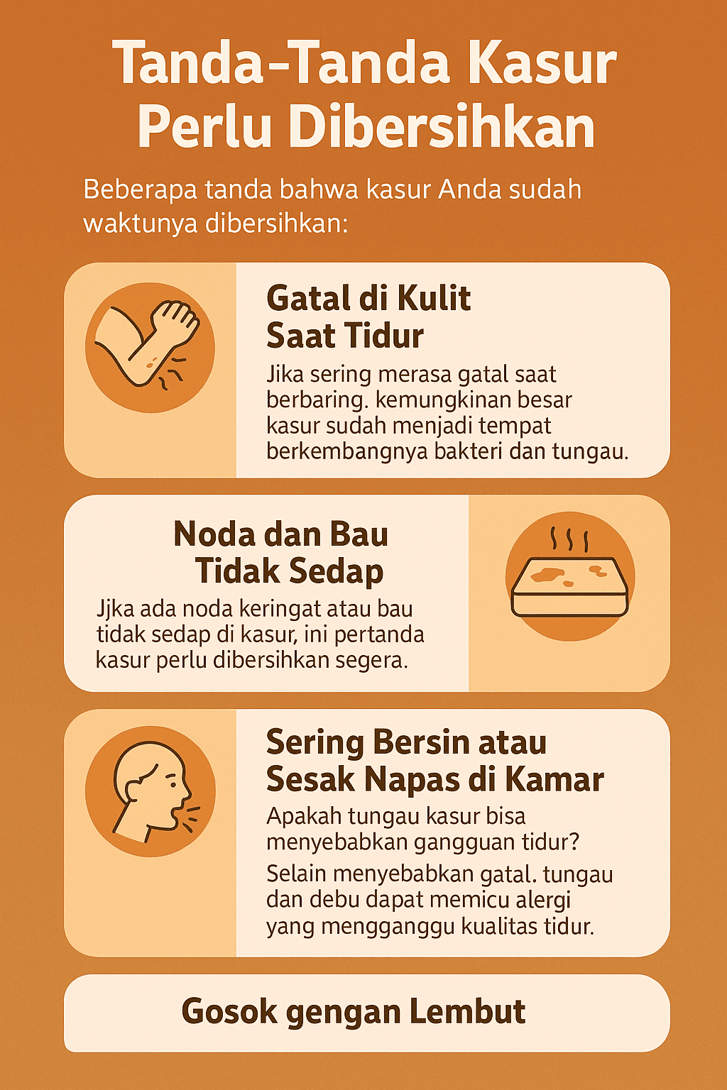 Infografik: Tanda-Tanda Kasur Perlu Dibersihkan