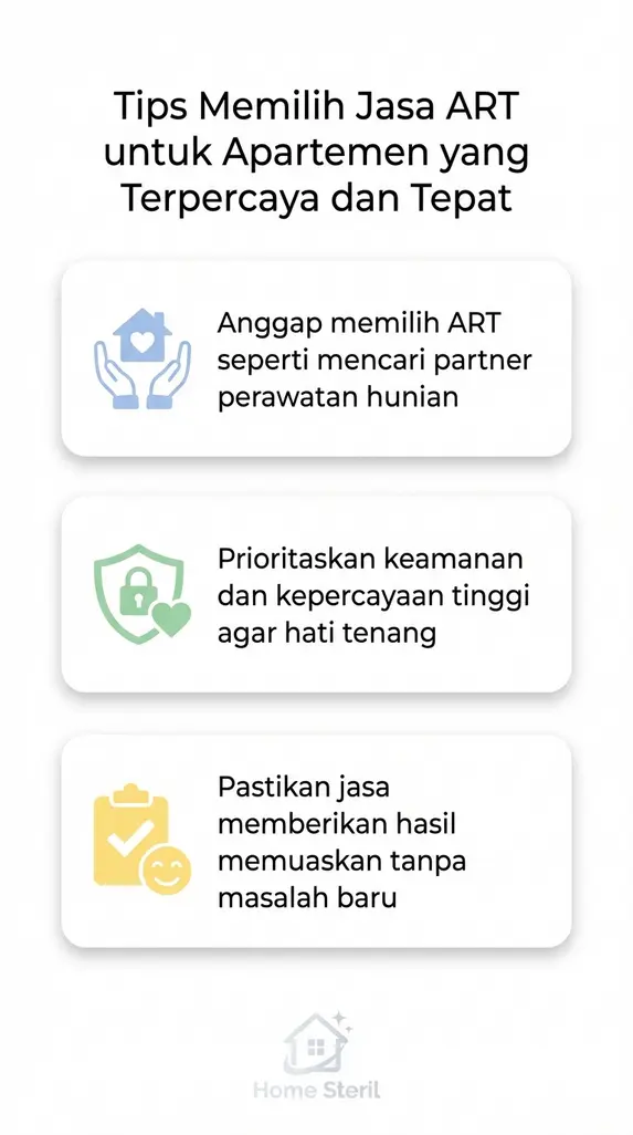 Tips Memilih Jasa ART untuk Apartemen yang Terpercaya dan Tepat