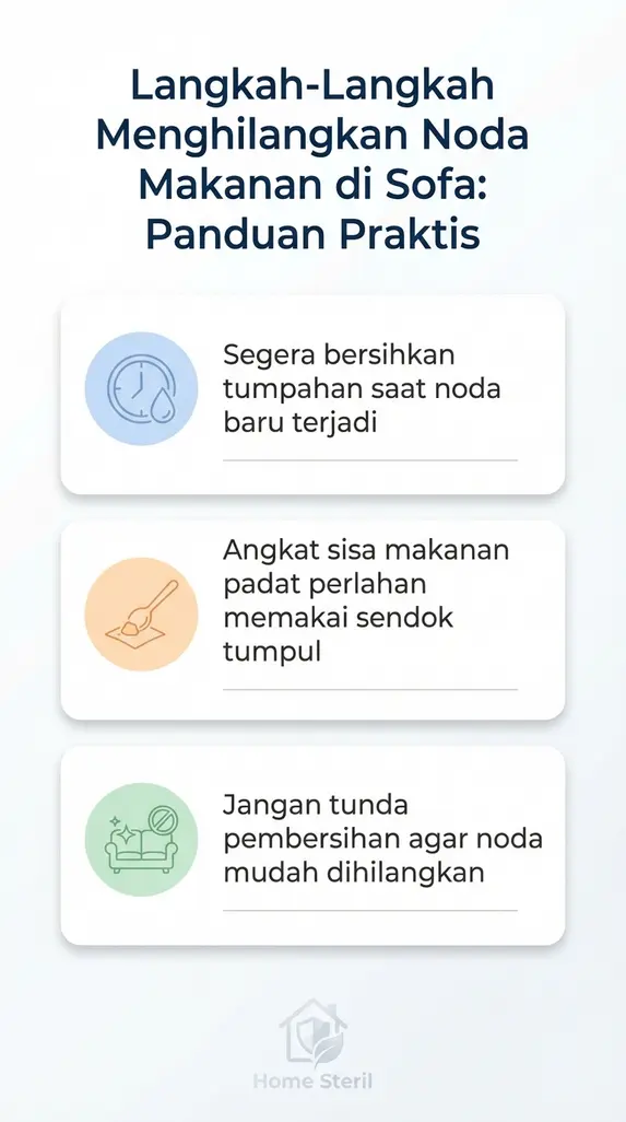 Langkah-Langkah Menghilangkan Noda Makanan di Sofa: Panduan Praktis