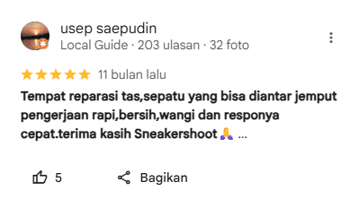 Ulasan Pelanggan di Sneakershoot.id