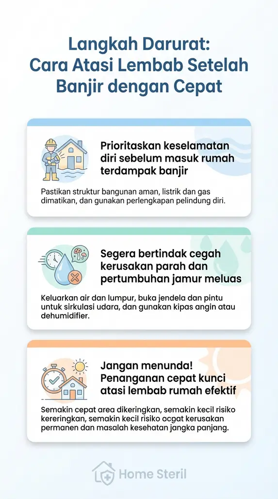 Langkah Darurat: Cara Atasi Lembab Setelah Banjir dengan Cepat