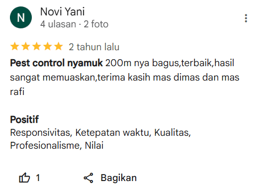 Review jasa pest control