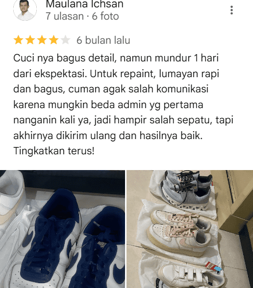 Cuci sepatu dan repaint sepatu di Sneakershoot.id