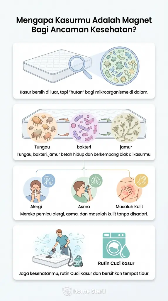 Mengapa Kasurmu Adalah Magnet Bagi Ancaman Kesehatan?