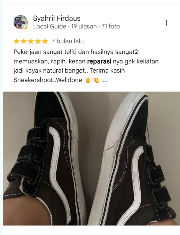 Testimoni Pelanggan Sneakershoot