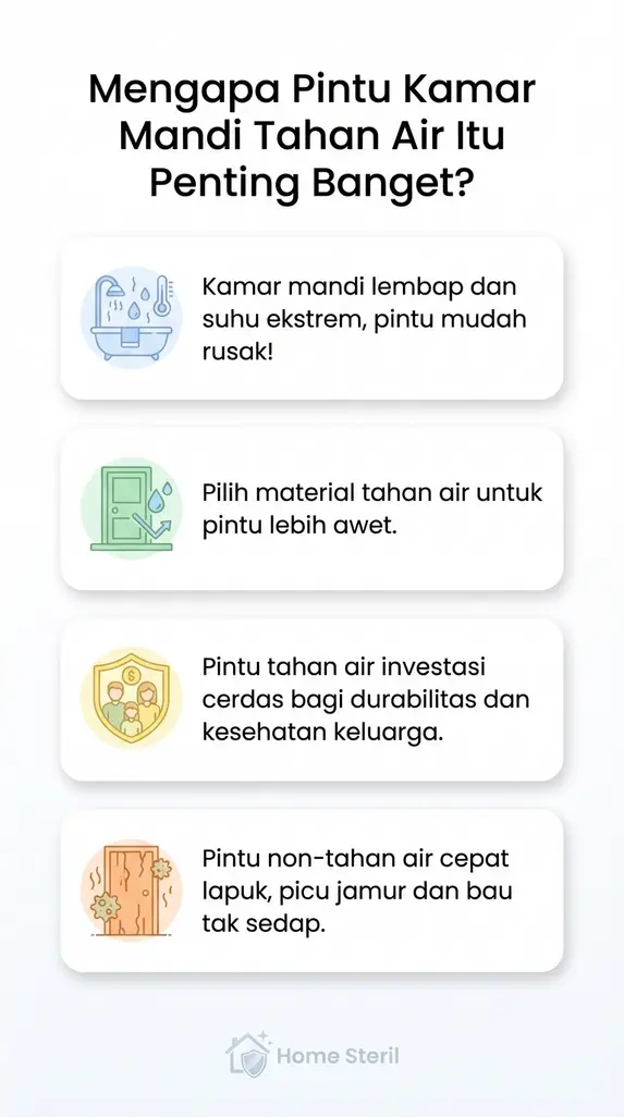 Mengapa Pintu Kamar Mandi Tahan Air Itu Penting Banget?