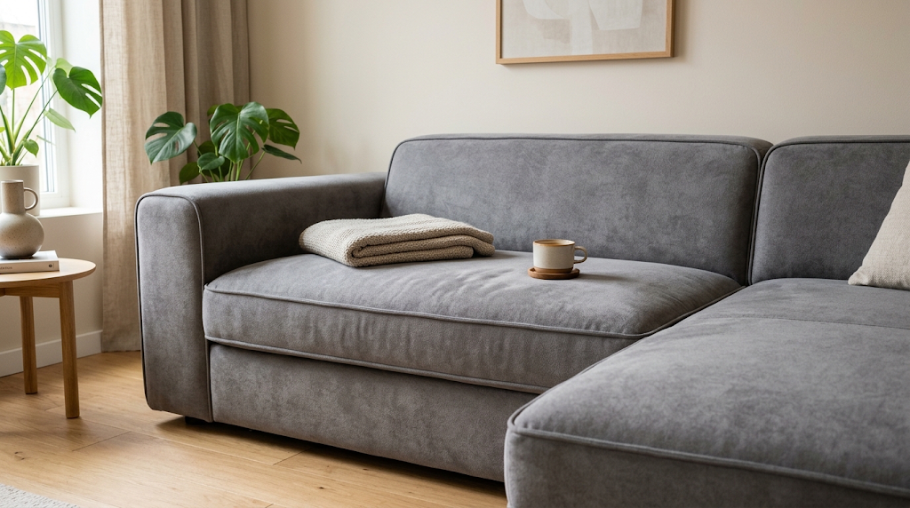 5. Sofa Mikrofiber: Tahan Lama dan Mudah Dibersihkan