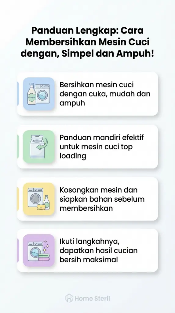 Panduan Lengkap: Cara Membersihkan Mesin Cuci dengan Cuka, Simpel dan Ampuh!