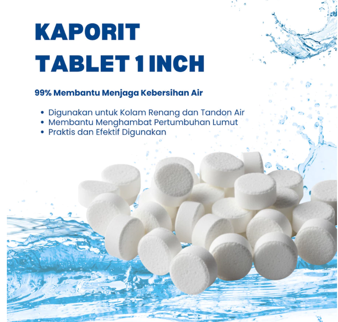 Tablet Kaporit (Pembasmi Lumut Bakteri Alga)