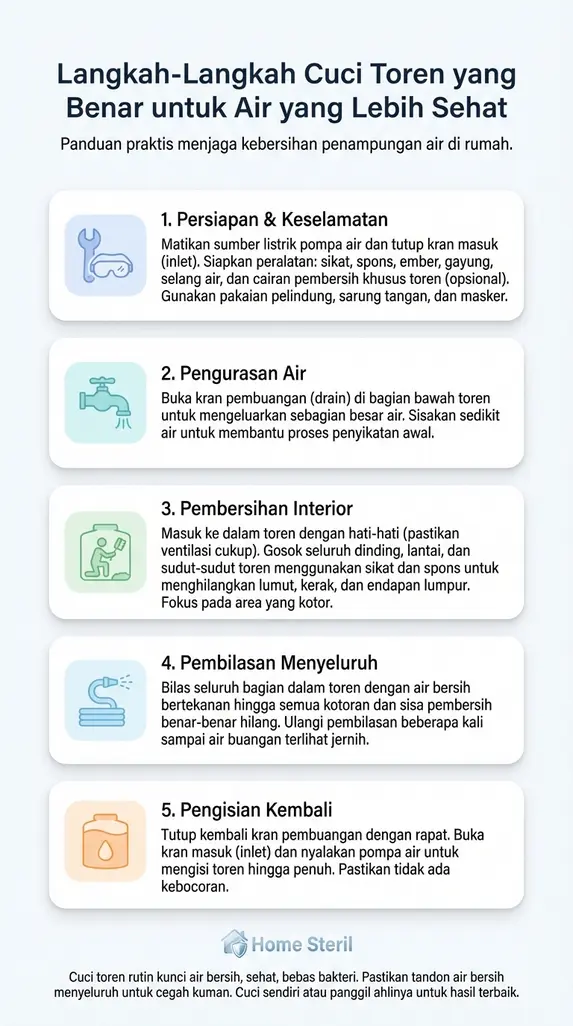 Langkah-Langkah Cuci Toren yang Benar untuk Air yang Lebih Sehat