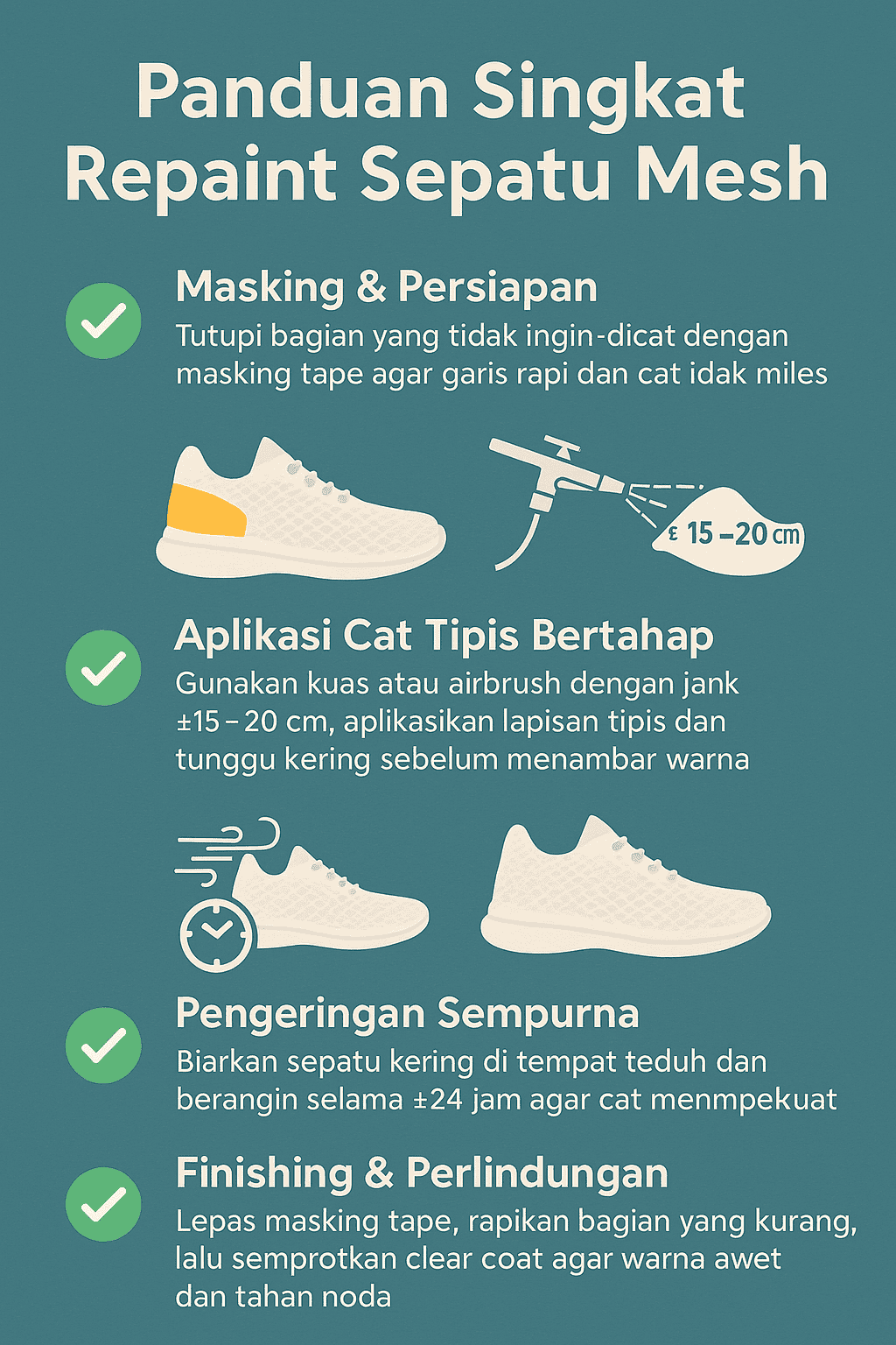 Panduan Singkat Repaint Sepatu Mesh