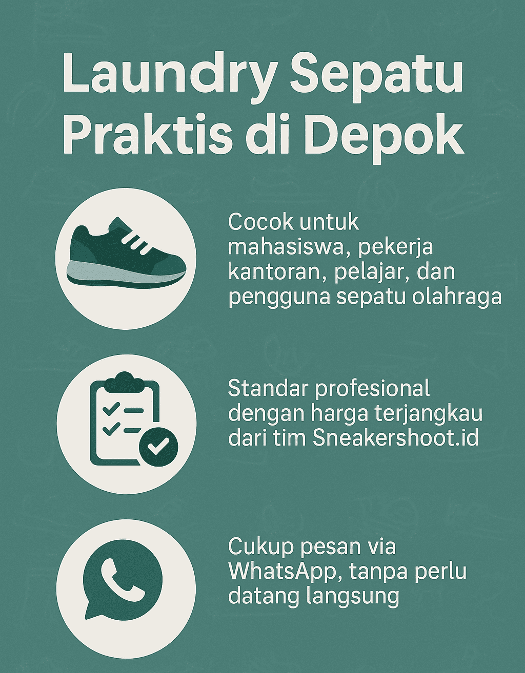Infografik: Laundry Sepatu Praktis di Depok