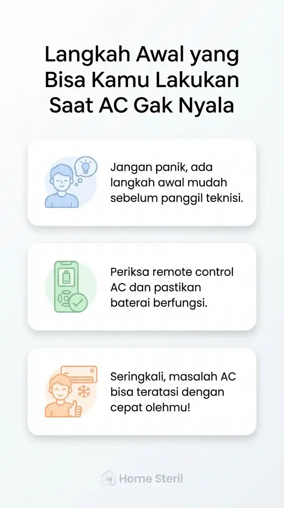 Langkah Awal yang Bisa Kamu Lakukan Saat AC Gak Nyala