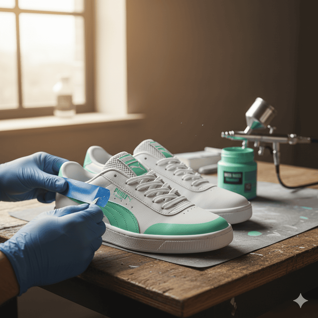 Langkah-Langkah Praktis Repaint Sepatu Bahan Sintetis di Rumah