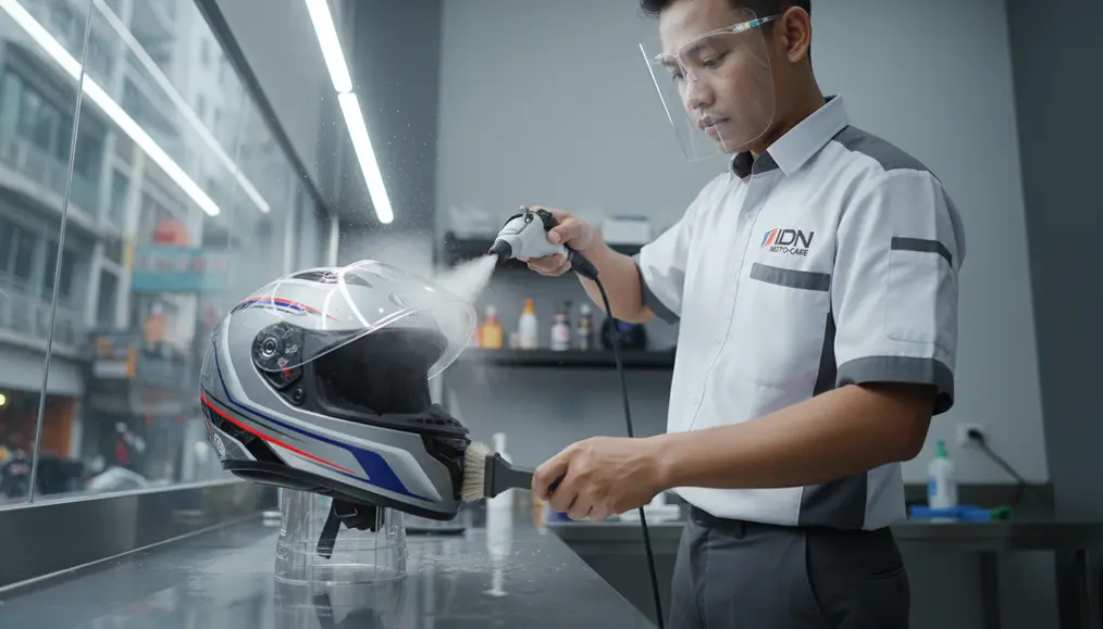 Layanan Cuci Helm Kilat: One Hour Service dan Cuci Kering