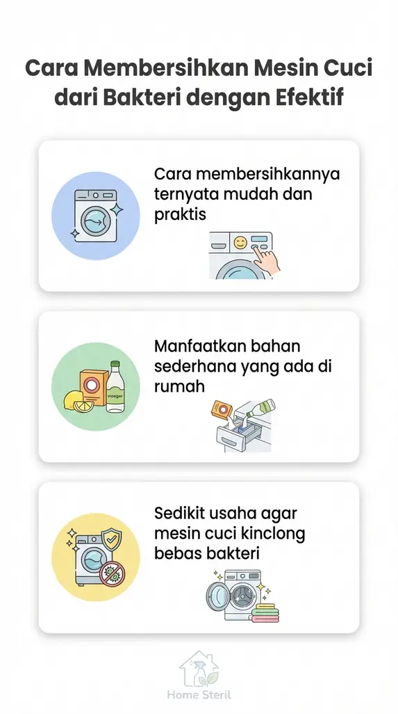 Cara Membersihkan Mesin Cuci dari Bakteri dengan Efektif