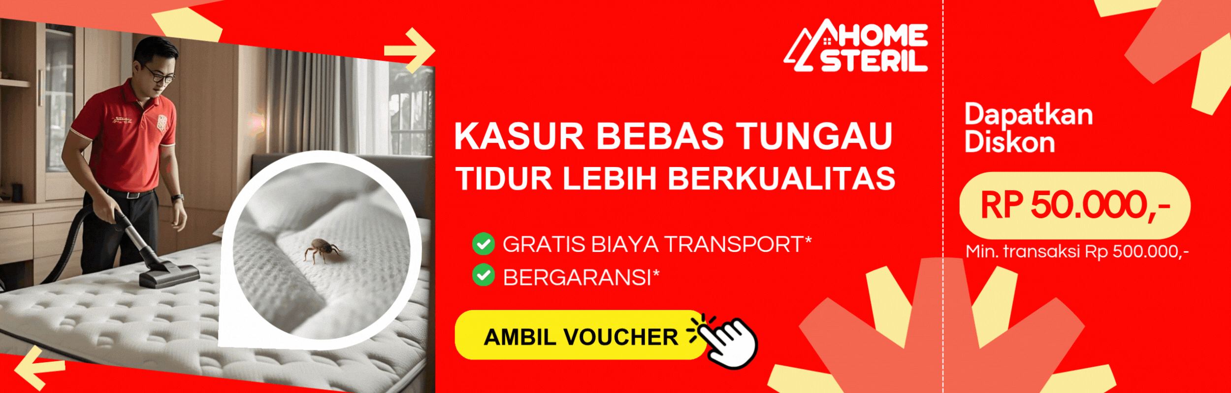 Promo Vacuum Kasur