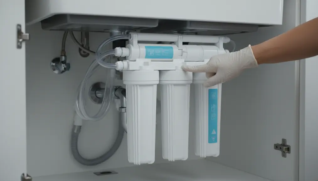 Skema Komponen Filter Air RO Untuk Air Berkapur Menggunakan Resin Softener - home-steril.com