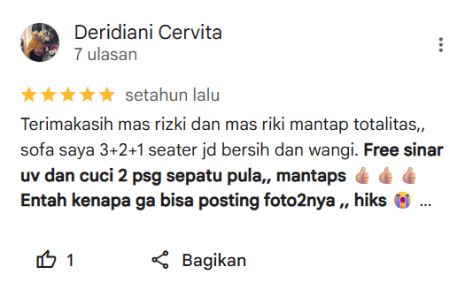 Testimoni Pelanggan Home Steril