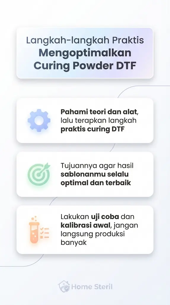 Langkah-langkah Praktis Mengoptimalkan Curing Powder DTF