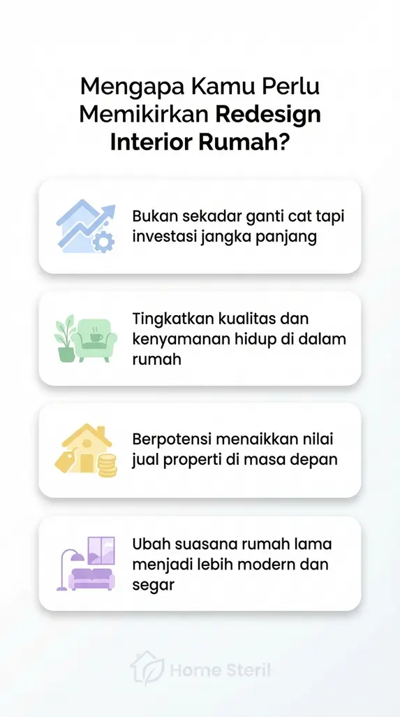 Mengapa Kamu Perlu Memikirkan Redesign Interior Rumah?