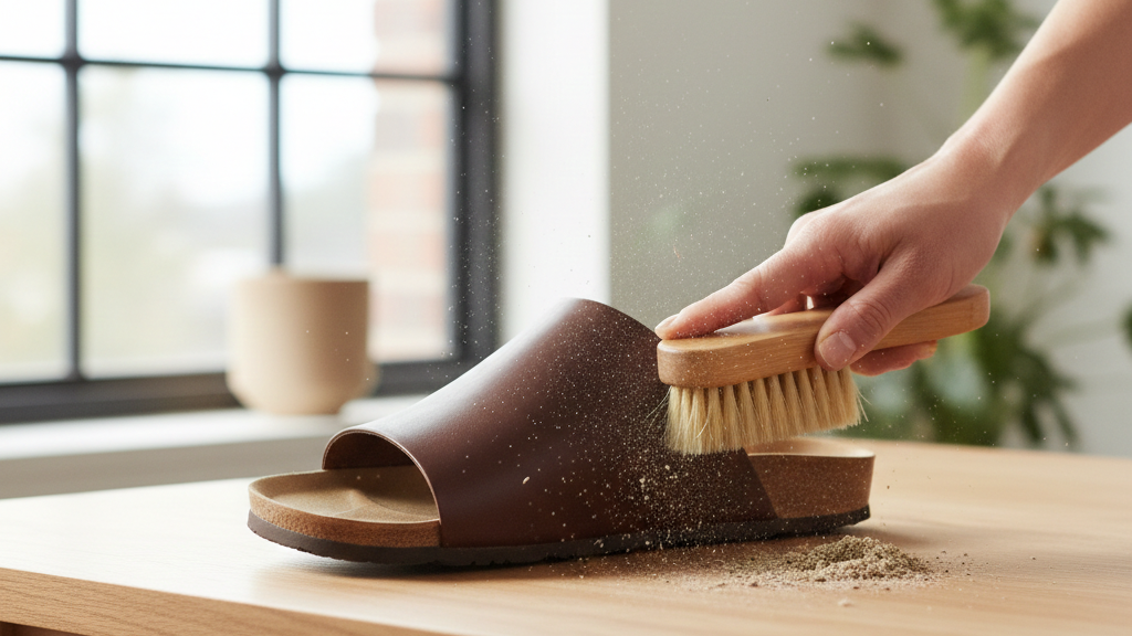 Bersihkan dan Ratakan Permukaan Dasar Sendal