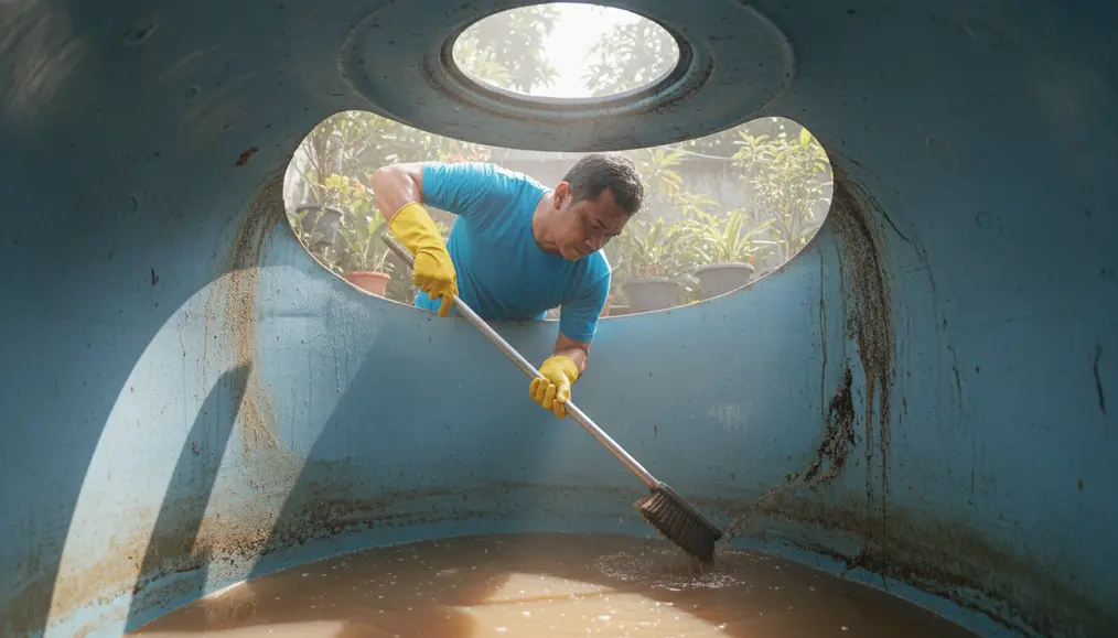 Langkah-Langkah Mudah Membersihkan Toren Air Kotor Sendiri