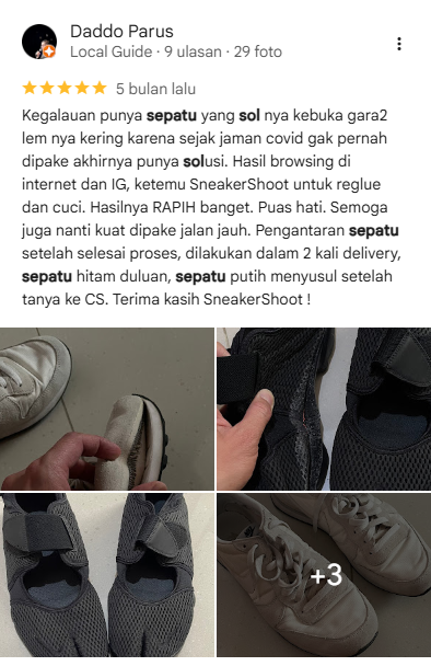 Rating Ulasan Pelanggan Sneakershoot
