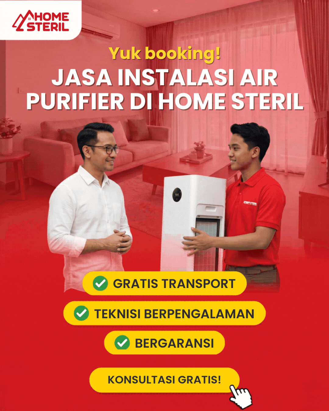 Jasa Instalasi Air Purifier di Homesteril.com