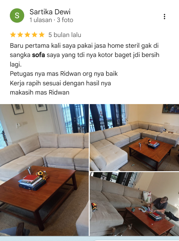 Testimoni Pelanggan Home Steril