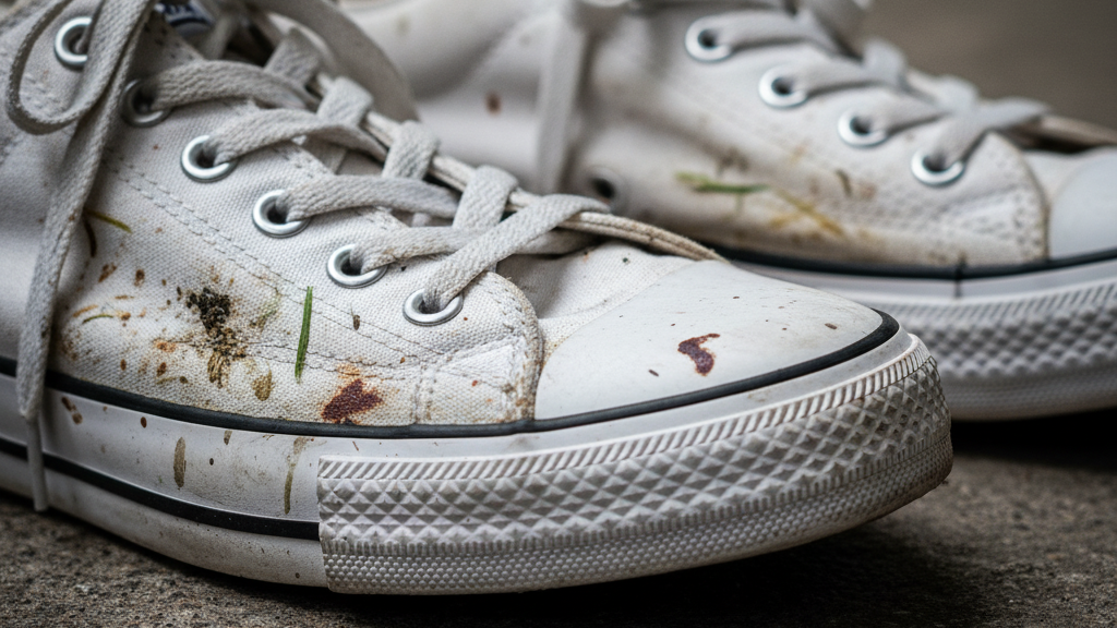 Mengenal Jenis Noda dan Solusi Cepat Cuci Sepatu