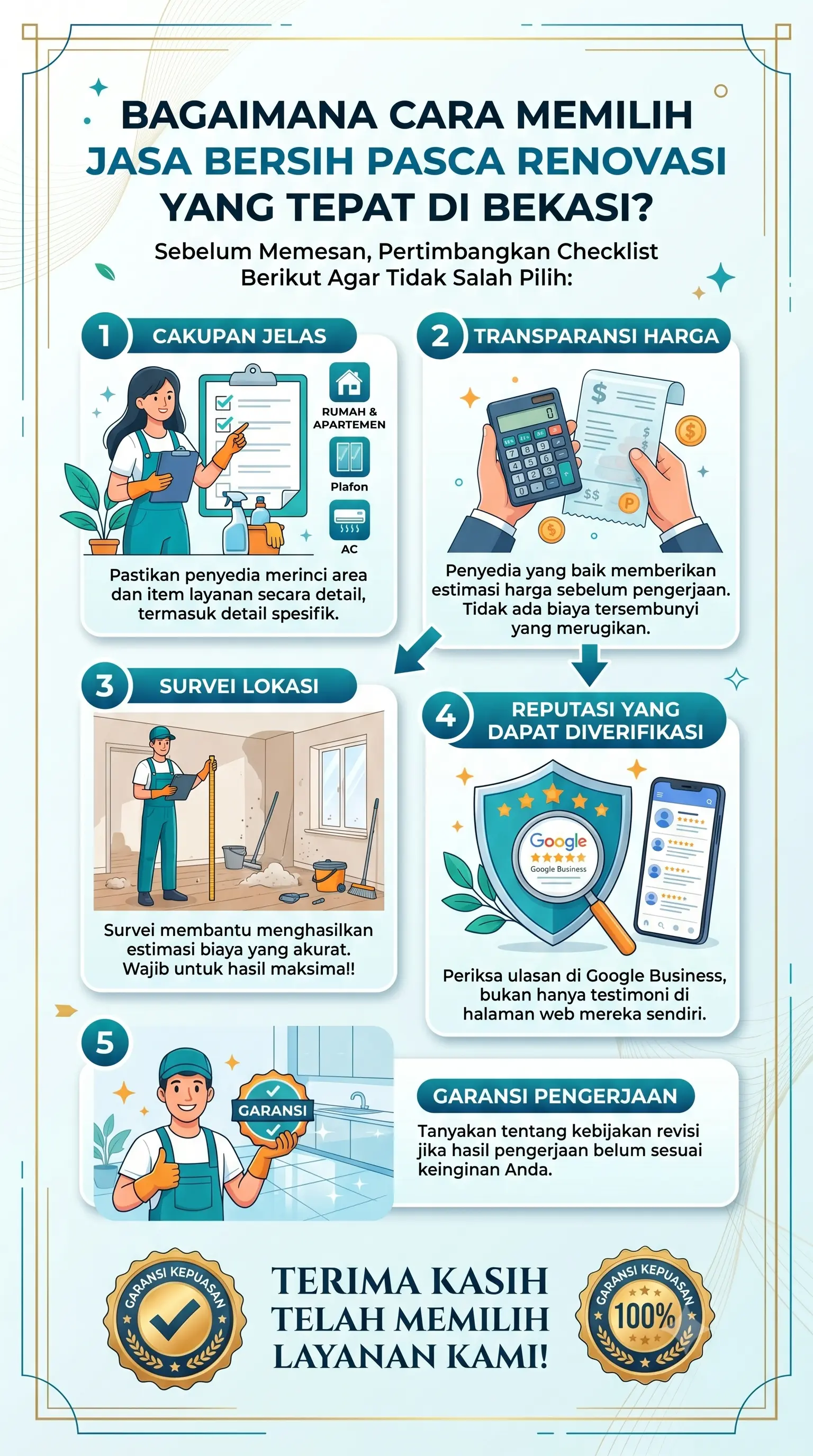 Bagaimana Cara Memilih Jasa Bersih Pasca Renovasi yang Tepat di Bekasi
