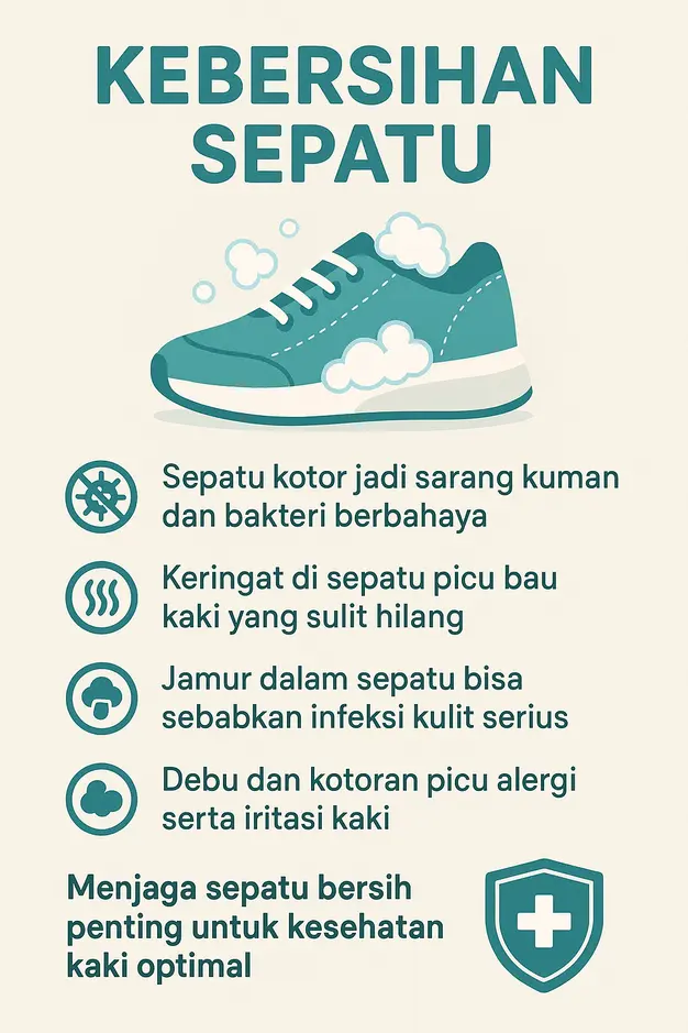 Risiko Kesehatan dari Sepatu yang Kurang Higienis