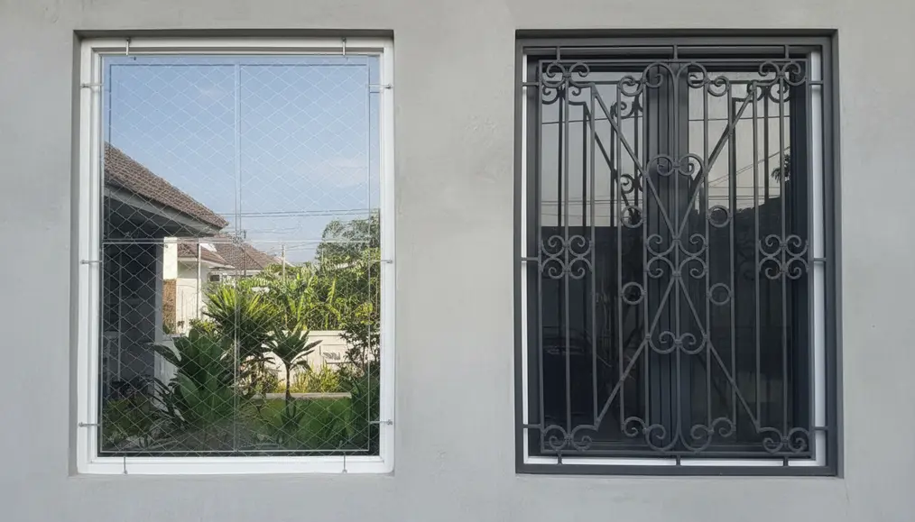 Perbandingan Langsung: Keamanan Kawat Baja vs Teralis Besi