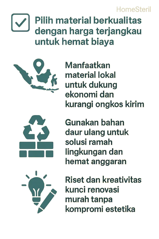 Strategi Cerdas Memilih Material untuk Renovasi Rumah Hemat Biaya