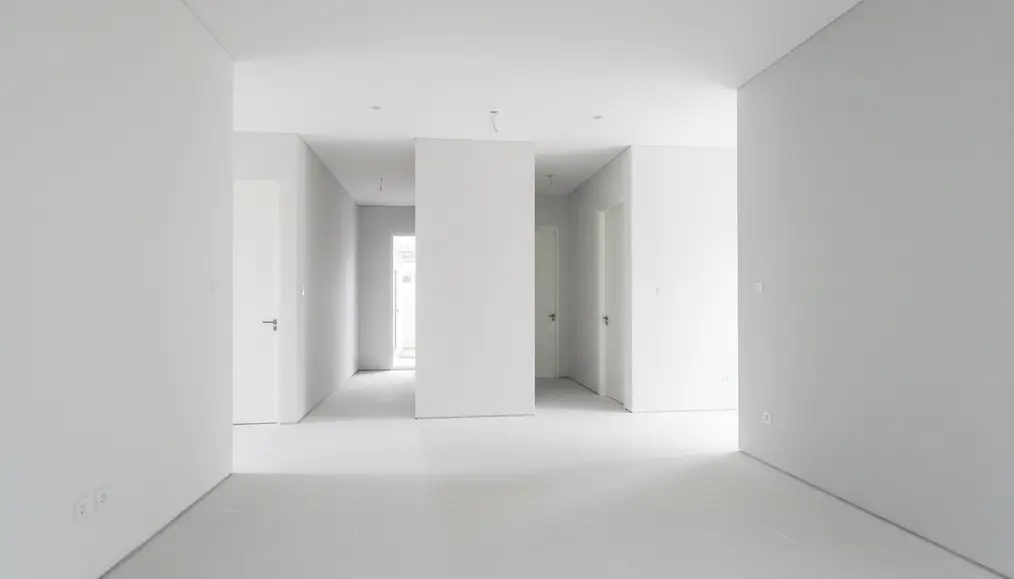 Finishing doff dan glossy pada dinding ruang tamu rumah minimalis modern - home-steril.com